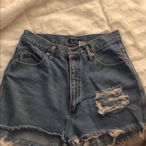 High waisted mom shorts